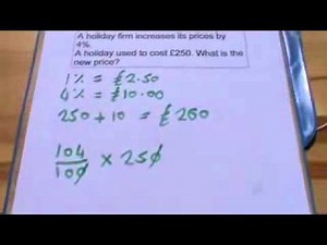 Percentage increase and decrease