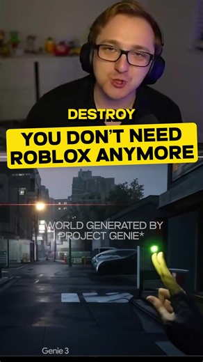 just use THIS instead of Roblox #roblox #projectgenie #googleai #gamedev #futureofgaming