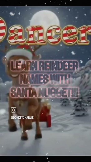 ​Learn Santa's Reindeer names in a flash! ✨ Fun for the whole family 🎅 #KidsChristmas #HolidayFun