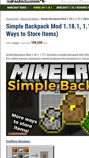 🤩RUCKSÄCKE FÜR MINECRAFT🤩