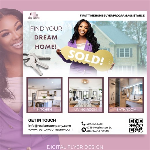 Realtor Homebuyer Flyer, Canva Template (digital) - Etsy