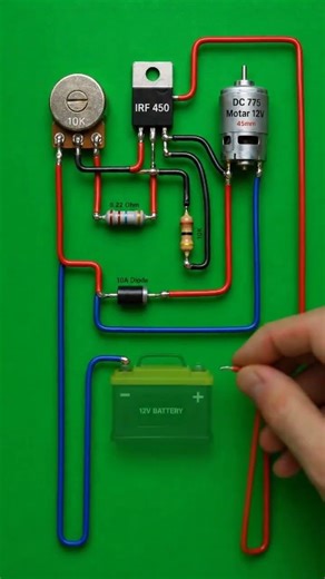 How to Make High Power DC Motor Speed Controller Circuit Using MOSFET IRF450 🚀
