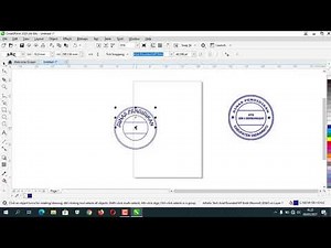 CARA MEMBUAT STEMPEL SEKOLAH DI COREL DRAW 2020
