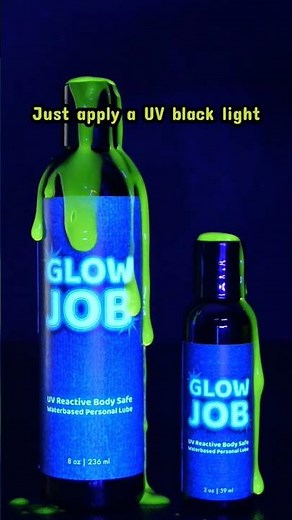 Ever had a GlowJob? #glowinthedark #blacklight #glowparty