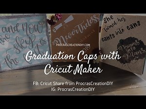How to make a Graduation Cap Topper with Cricut Maker
