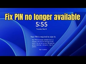 Fix "Your PIN Is Not Available" Error on Windows 10/11 | Easy Step-by-Step Guide