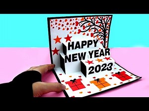 Happy New Year Card 2023 | How To Make New Year POPUP Greeting Card