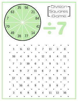 Division Squares Game