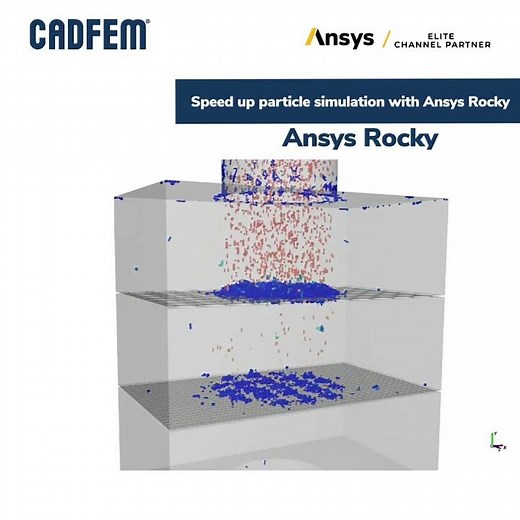Speed up Particle Simulation with Ansys Rocky l CADFEM India #ansysrocky