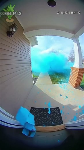 Double Blast Porch Prank: The Two-Explosion Package Thief Fail #doorbellfails