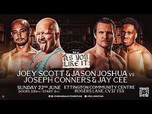 FULL MATCH: Joey Scott & Jason Joshua Vs Joseph Conners and Jay Cee- P.E.W 'AS YOU LIKE IT' 2025