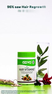 2.2M views · 84 reactions | Fix your hair issues from within with OZiva's 100% natural and plant-based Hair Vitamins! ✔️ Potent blend of Zinc, Iron, Biotin, and more ✔️ Reduces hair fall and boosts healthy hair growth ✔️ Visible results in just 4 months Shop Now! | OZiva | Facebook
