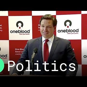 Protesters Disrupt Florida Governor Ron DeSantis' Covid-19 Briefing