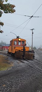 189K views · 4.4K reactions | Think snow when watching this! Here is Scranton snow sweeper 107 departing car barn 1 headed for the old shop track. Motorman Joel at the controls. | Rockhill Trolley Museum | Facebook