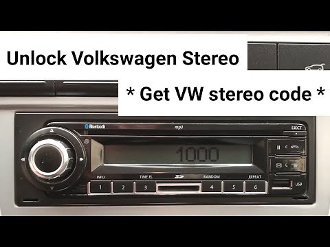 Unlock Volkswagen Stereo (mode SAFE) Remove VW stereo (Get VW unlock code)