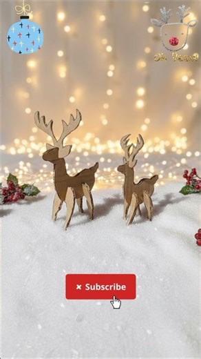 DIY Cardboard Reindeer Craft🦌| Best Out of Waste#diy#shorts#youtubeshorts#christmas#shortsfeed#craft