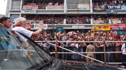 The roadshow in Ahmedabad was memorable. Here are the highlights… | Narendra Modi