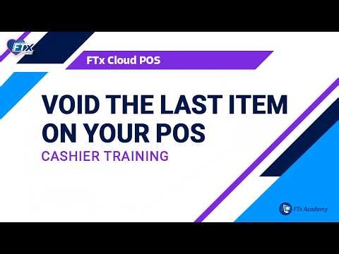 How to Void the Last Item on Your POS Transaction (FTx POS Training)