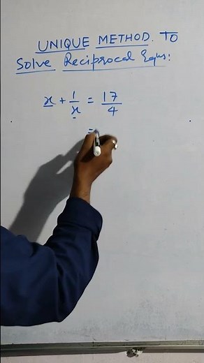 Reciprocal Equation!