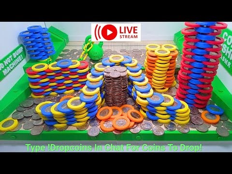 🔴 24/7 Coin Pusher | Upbeat Music For Relaxing & Studying | Sleeping Dog By Fireplace!