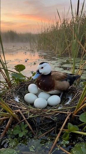 Did you know that the White-headed Duck makes this enormous effort? 🥚 #viral #reels #birds