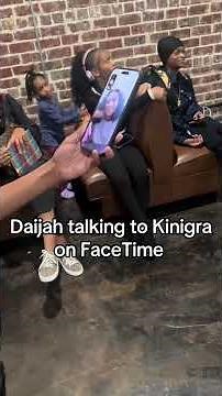 Daijah talking to Kinigra on FaceTime #kinigradeon