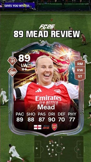 89 Mead Review in FC 26, still thinking about what she did in 2022😮‍💨#shorts #knockoutroyalty #fc26