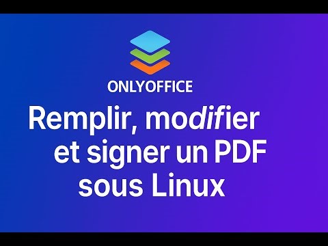 Fill out, edit, and sign a PDF for free on Linux – OnlyOffice