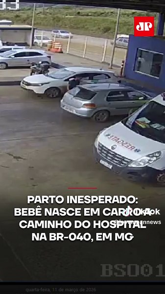Na manhã desta quarta-feira (11), os funcionários da Base de Serviço Operacional da EPR Via Mineira, em Nova Lima (MG), tiveram uma surpresa: um casal chegou às pressas de carro, no posto da BR-040, com um bebê recém-nascido. A família se dirigia ao hospital quando o trabalho de parto evoluiu rapidamente e a mãe, Esthefany, deu à luz no veículo. As câmeras de segurança do local gravaram todo o socorro. Desesperado, o pai parou no posto e pediu ajuda. A equipe médica atendeu à mãe e à bebê e as e