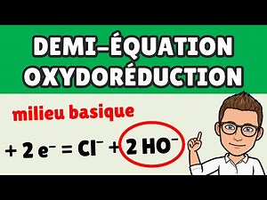 ÉQUILIBRER une demi équation en milieu BASIQUE | OXYDOREDUCTION | Chimie