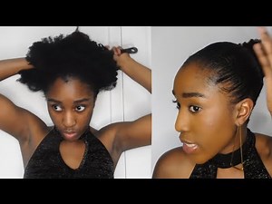 Achieving a slick back look using the best hair wax for 4c hair | Gummy/Gabri Professional Hair Wax