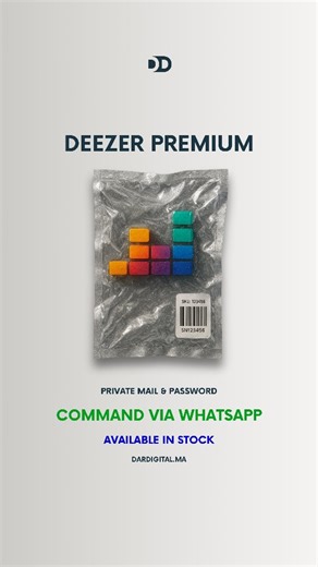 ⭐ Deezer Premium 12-Month Subscription ⭐ 𝐀𝐜𝐭𝐢𝐯𝐚𝐭𝐢𝐨𝐧 𝐨𝐧 𝐘𝐨𝐮𝐫 𝐎𝐋𝐃 𝐀𝐜𝐜𝐨𝐮𝐧𝐭 Features: • Direct activation on your existing account – No need to create a new one. • Global activation – Works in all supported Deezer regions. • Compatible with all platforms – Android, iOS, Windows, Mac, and web browsers. • Full privacy – Your personal account, not shared. • Subscription duration: 12 months of genuine Deezer Premium (Individual plan). ✅ AVAILABLE IN STOCK ▶️ 1 MONTH ( 80 MAD / 