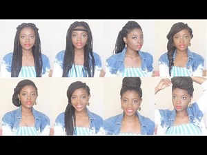 How I Style BOX BRAIDS | 8 Hairstyles in 4 minutes