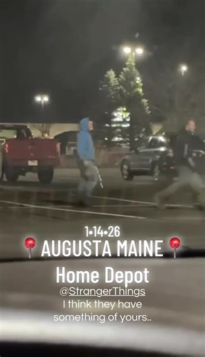 🚨 Last night— Jan 14th 2026 📍 Augusta, Maine- @ Home Depot It appears there was three men, targeting one other man... With a 🔥 FLAME THROWER 🔥 ?! What in the damn stranger things, is going on?! @Stranger Things yall gettin in everyones head, with those damn flame throwers😅😩🤣 •• #homedepot #Maine #augusta #strangerthings5 #Flamethrower