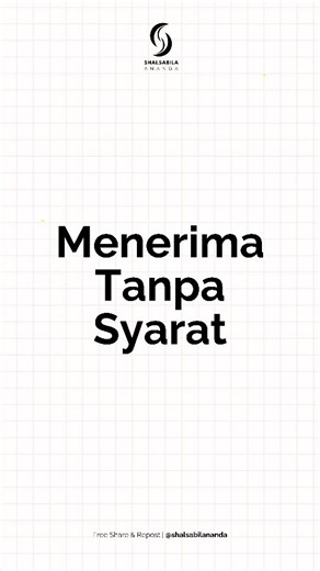 Shalsabila Ananda on Instagram‎: "🌿 Kita nggak pernah tahu seberapa berat beban yang seseorang pikul di balik senyum yang ia tampilkan. Dalam psikologi humanistik, unconditional positive regard mengajarkan kita untuk menerima tanpa menghakimi. Dalam Islam pun, kelembutan hati adalah tanda iman. Rasulullah ﷺ dikenal bukan karena kerasnya ucapan, tapi karena kasihnya pada sesama. Maka sebelum berkomentar atau bereaksi, berhentilah sejenak dan bertanya pada diri : “Apakah kata-kataku akan menyembu
