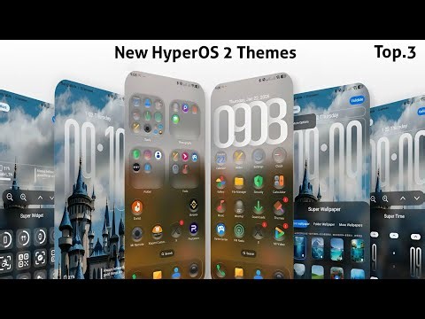 3 New HyperOS 2 control centre Themes for Xiaomi,Redmi,Poco | 3 Best HyperOS 2 Themes