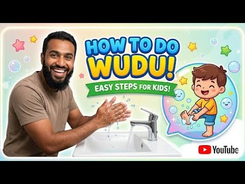 How to Make Wudu for Kids! 💧 Step-by-Step Guide for Children (with Closing Dua)