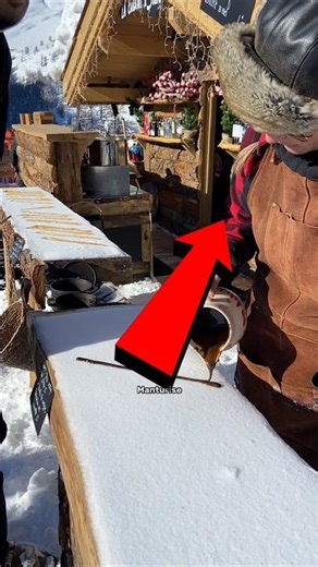 Making ice-cream on snow !