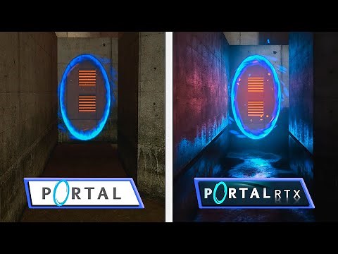 PORTAL vs PORTAL RTX | Trailer Graphics Comparison | Nvidia RTX Remix
