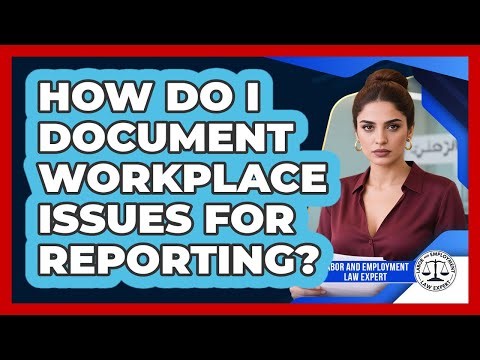 How Do I Document Workplace Issues For Reporting?