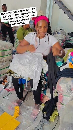 Have you seen the Quality of the crop tops bale you are sleeping on?? Full and half bale readily available WhatsApp me on 0974065101 | TRACY Bosslady