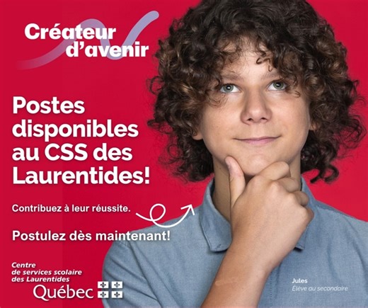 👋 Emplois à la une au CSS des Laurentides cette semaine! 👋 🔹Orthopédagogue en remplacement 🔹Éducateur(trice) en service de garde 🔹Surveillant(e) d’élèves 🔹Technicien(ne) en éducation spécialisée 🔹Concierge classe II Postulez dès maintenant! Toutes les offres d'emploi ici : 🔗https://atlas.workland.com/careers/csslaurentides/jobs?page=1 Pourquoi choisir le CSS des Laurentides? Comme employé(e) du CSS des Laurentides, vous profiterez du programme Équilibre 🌿 qui comprend diverses options s
