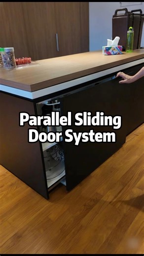 Parallel Sliding Door Track System. Different models are designed for different door sizes — from tall wardrobe doors to compact cabinet fronts. One system, tailored solutions for custom interiors. #customhome #customcabinetry #wardrobedesign #kitchencabinets #homerenovation #interiordesign #spacesaving #modernhome #lumispace #kitchencabinets | LumiSpace.ai