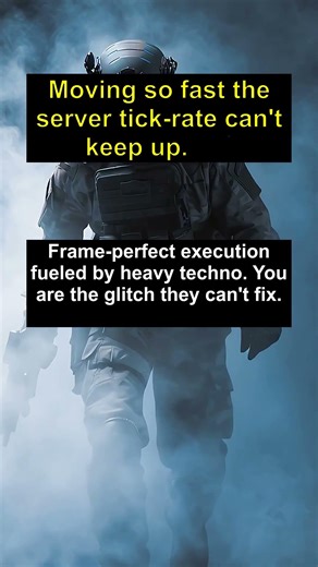 Moving so fast the server tick-rate can't keep up. 🏃‍♂️