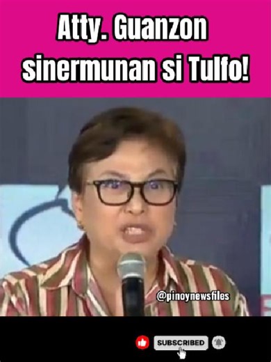 Atty. Guanzon sinermunan si Tulfo! #pinoynewsfiles #rowenaguanzon