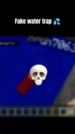 Minecraft Water Trap Moment 😝 #shorts #minecraft