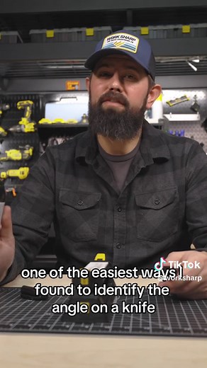 An easy way to identify the angle a knife was sharpened to is the sharpie trick. Knowing the angle of your knife edge makes it easier to maintain that edge and resharpen when needed. #knifesharpening #sharptip #sharpietrick #worksharp