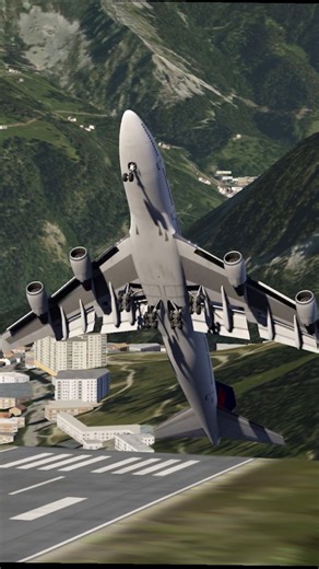 OMG 😱 Courchevel airport Air Canada #aircanada #courchevel #aeroflyfsglobal #reels #aviation | Rfli Ght