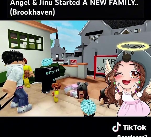 Angel and Jinu's New Family Adventure in Brookhaven