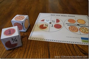 Pizza Fraction Games